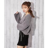 ストリート×フェミ映え◎くしゅギャザー秋冬ニットトップス | GORGE  | 詳細画像8 