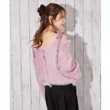 《ふわモコ×前後２ＷＡＹ》フェミ可愛い◎肩リボンフェザーニット秋冬トップス | GORGE  | 詳細画像8 