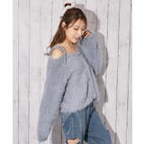 《ふわモコ×前後２ＷＡＹ》フェミ可愛い◎肩リボンフェザーニット秋冬トップス | GORGE  | 詳細画像10 