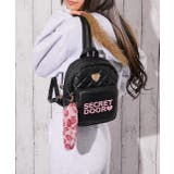 ピンク | 《ハートモチーフ×レオパードチャーム》キルティングミニリュック | GORGE