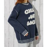 《ロゴサガラ×バイカラーデザイン》レディース ニットプルオーバー 秋冬 | GORGE  | 詳細画像7 