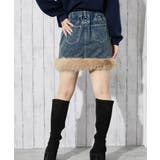 《ファー裾デザイン》レディース デニムミニスカート 秋冬 | GORGE | 詳細画像4