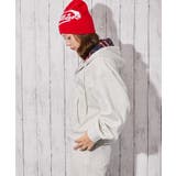 《裏地柄フード×キラキラロゴ》ショート丈ジップパーカー | GORGE | 詳細画像2