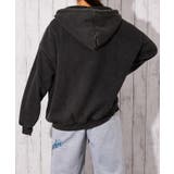 《ケミカルウォッシュ×立体ロゴ》レディース 裏起毛 ジップパーカー | GORGE  | 詳細画像7 