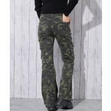 《カモフラ×カーゴ》レディース ストレッチフレアパンツ ミリタリー柄 秋冬春 | GORGE  | 詳細画像4 