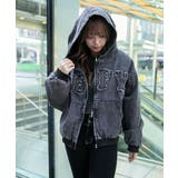 《ファーフード×裏地中綿キルト》冬映えショート丈アウター | GORGE | 詳細画像9