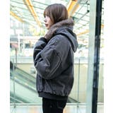 《ファーフード×裏地中綿キルト》冬映えショート丈アウター | GORGE | 詳細画像11