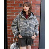 《ファーフード×裏地中綿キルト》冬映えショート丈アウター | GORGE | 詳細画像2