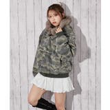 《ファーフード×裏地中綿キルト》冬映えショート丈アウター | GORGE  | 詳細画像14 