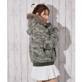 《ファーフード×裏地中綿キルト》冬映えショート丈アウター | GORGE  | 詳細画像15 