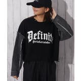 《ダメージ×デニムスリーブ》レディース ロゴニット クロップド丈 秋冬 | GORGE  | 詳細画像7 