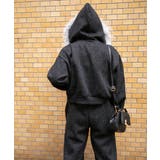 裏起毛 ジップパーカー バックシルエット可愛く | GORGE | 詳細画像8