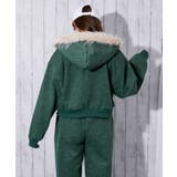 裏起毛 ジップパーカー バックシルエット可愛く | GORGE | 詳細画像12