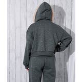 裏起毛 ジップパーカー バックシルエット可愛く | GORGE | 詳細画像16