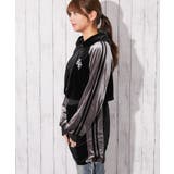 《ライン切替×スポカジ》レディース ベロア ミニワンピ フーディ 秋冬 | GORGE | 詳細画像1