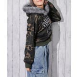 《ファーフード×ツイル貼付けロゴ》ショート丈裏起毛パーカー 秋冬◎ | GORGE | 詳細画像13