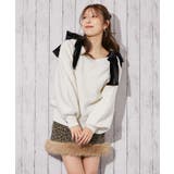 《ベロアリボン×ふわモコ柔らか》ワイドネックニットトップス 冬◎ | GORGE  | 詳細画像8 