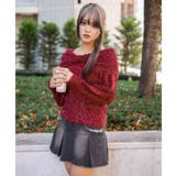 《ふわシャギー×ラメ混》ワイドネックリボンニットトップス 冬◎ | GORGE | 詳細画像6
