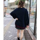 《ハートジャガード×英字ロゴ》ゆるだぼ可愛い◎オーバーサイズニットプルオーバー | GORGE  | 詳細画像6 