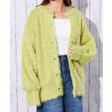 イエロー | レディース クルーネック ニットカーディガン | GORGE