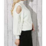 《肩あき×フェザーニット》レディース 長袖トップス ふわもこ フェミニン 秋冬 | GORGE  | 詳細画像11 