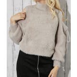 《肩あき×フェザーニット》レディース 長袖トップス ふわもこ フェミニン 秋冬 | GORGE  | 詳細画像17 