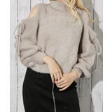 《肩あき×フェザーニット》レディース 長袖トップス ふわもこ フェミニン 秋冬 | GORGE  | 詳細画像18 