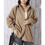 キャメル | レディース コーデュロイ ビッグシャツ | GORGE