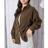 ブラウン | レディース コーデュロイ ビッグシャツ | GORGE