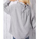 グレー | 《後ろレースアップ》レディース コーデュロイ シャツ ゆったりシルエット 秋冬 | GORGE