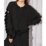 ブラック | 《ダメージ・ロゴエンボス》トレーナー/カジュアル×ストリート/春秋/全2色 | GORGE