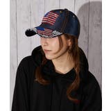 《アメリカ国旗×ラインストーン》デニムキャップ／オールシーズン | GORGE  | 詳細画像10 