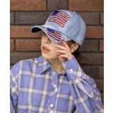 《アメリカ国旗×ラインストーン》デニムキャップ／オールシーズン | GORGE  | 詳細画像5 