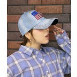 《アメリカ国旗×ラインストーン》デニムキャップ／オールシーズン | GORGE  | 詳細画像6 