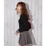 《襟付きチェック切り替え×ダブルジップ》ニットカーディガン／秋冬春 | GORGE  | 詳細画像6 