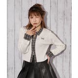 《襟付きチェック切り替え×ダブルジップ》ニットカーディガン／秋冬春 | GORGE  | 詳細画像8 