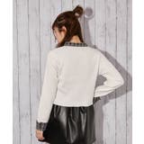 《襟付きチェック切り替え×ダブルジップ》ニットカーディガン／秋冬春 | GORGE  | 詳細画像10 