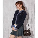 《襟付きチェック切り替え×ダブルジップ》ニットカーディガン／秋冬春 | GORGE  | 詳細画像12 
