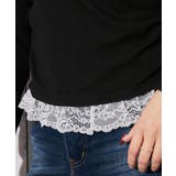 《ヘンリーネック×裾レース切り替え》リブカットソー／秋冬春／全３色 | GORGE  | 詳細画像5 