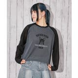 《シアー×ラグラン切替》グラフィックロゴニットトップス/Y2K/春夏秋/全3色 | GORGE | 詳細画像9
