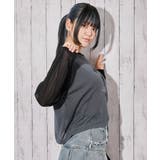 《シアー×ラグラン切替》グラフィックロゴニットトップス/Y2K/春夏秋/全3色 | GORGE | 詳細画像10