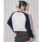 《シアー×ラグラン切替》グラフィックロゴニットトップス/Y2K/春夏秋/全3色 | GORGE | 詳細画像16