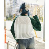 《シアー×ラグラン切替》グラフィックロゴニットトップス/Y2K/春夏秋/全3色 | GORGE | 詳細画像6