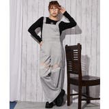 《裏毛素材×レース切替》ワイドサロペット パンツ オールインワン 春◎ | GORGE  | 詳細画像5 