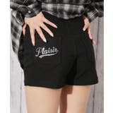 ブラック | 《３つボタン・ラインストーンロゴ》ショートパンツ／ストリート×Ｙ２Ｋ／春夏 | GORGE 