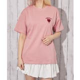 ピンク | 《ワンポイントハート刺繍》Ｔシャツ／カジュアル×Ｙ２Ｋ／春夏／全４色 | GORGE 