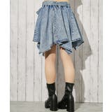 《ベルト付き×アシンメトリー》デニムミニスカート インパン付き オールシーズン | GORGE  | 詳細画像5 