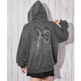 《ラビットモチーフ×バックデザイン》裏毛ＺＩＰパーカー／秋冬春／全３色 | GORGE  | 詳細画像5 