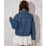 《レースヘム・デニム》デニムジャケット／カジュアル×ガーリー／春秋／全２色 | GORGE  | 詳細画像4 