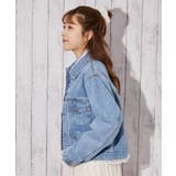 《レースヘム・デニム》デニムジャケット／カジュアル×ガーリー／春秋／全２色 | GORGE  | 詳細画像6 
